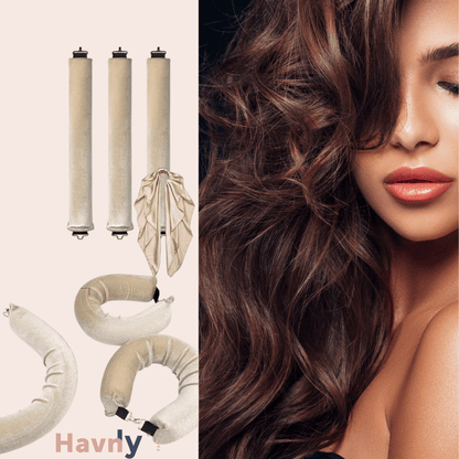 HavnCurl™ - Le secret pour un effet brushing et des boucles glamour sans chaleur !